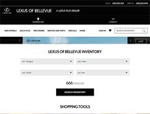 Tablet Screenshot of lexusofbellevue.com